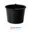 Salco - gripline-d 20 l emmer zwart, knopbeugel