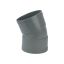 PVC - d 032 - bocht BENOR grijs - 22° m/m