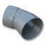 PVC - d 032 - bocht BENOR grijs - 67° m/m