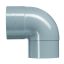 PVC - d 032 - bocht BENOR grijs - 88° m/s