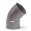 PVC - d 090 - bocht BENOR grijs - 67° m/m