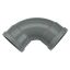 PVC - d 110 - bocht BENOR grijs - 88° m/m