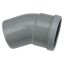 PVC - d 160 - bocht BENOR grijs - 30° m/s 