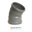 PVC - d 200 - bocht BENOR grijs - 30° m/m