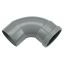 PVC - d 200 - bocht BENOR grijs - 88° m/s