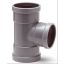 PVC - d 200 - T-stuk BENOR grijs - 88° 3xM 