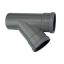 PVC - d 315 - T-stuk BENOR grijs - 45° 2xM/S