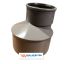 PVC - reductie BENOR grijs - 200/110 - M/S