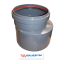 PVC - reductie BENOR grijs - 400/200 - M/S