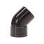 PVC - d 100 - bocht RWA bruin 45°