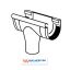 Dakgoot pvc S125 spruitstuk midden - bruin