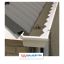 Dakgoot type 120 polyester - bruin - 6 m