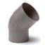 PVC RWA bocht grijs 67° - d 080