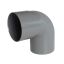 PVC RWA bocht grijs 87° - d 100