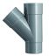 PVC RWA T-stuk grijs 45° - d 080