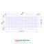 Steknet d. 8 - 2,35 x 5,95 m - maas 150 x 150 netto= 9,90m2