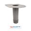 Lood - tapbuis - diameter 100 mm - buis 30 cm - plaat 30 x 30 cm