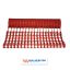 Prof Praxis - Afbakennet kunststof rood 50 m x 1 m - 150 g/ m2