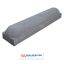Stootband beton grijs 94x20x18 cm (biggerug) 2 x rond met haakse hoeken - Marlux