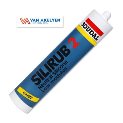 Soudal - Silirub 2 (gewoon) - 310 ml - wit 