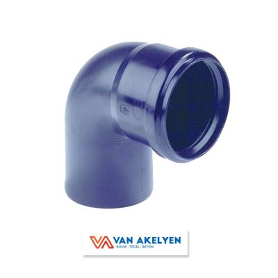 PP d. 75 - bocht 90° m/s zwart 