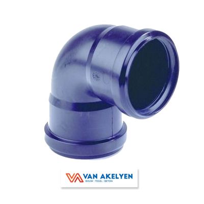 PP d. 50 - bocht 90° m/m zwart 