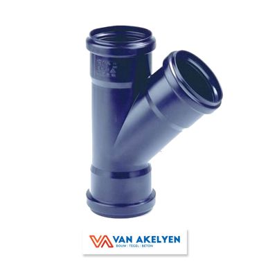 PP d. 90 - T-stuk 90° 3xmof zwart 