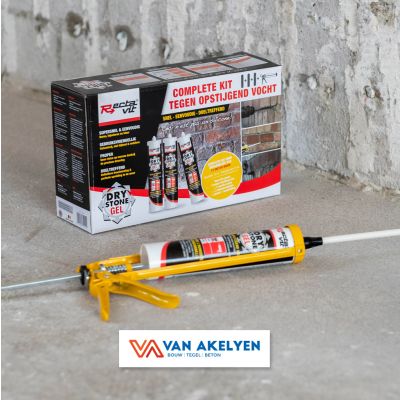 Rectavit - Drystone Gel combibox starterskit  omvat 3 Drystone gel 310 ml + 1 pistool + 3 injectiebu