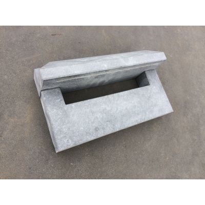Brievenbus arduin met kap - 32 x 18 x 5 cm 