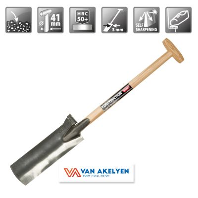 Polet - artnr 101472 - prof.grondw.spade 470/130/3 re.v t-st 70cm