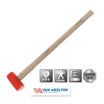 Polet - artnr 081414 - voorhamer 4kg vierkant din 6475 hickory