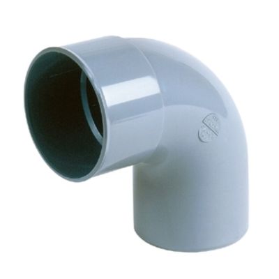 PVC - d 040 - bocht BENOR grijs - 88° m/s 