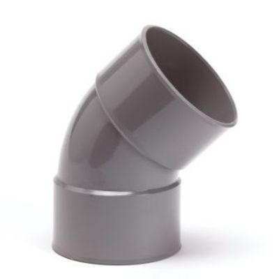 PVC - d 090 - bocht BENOR grijs - 67° m/m 