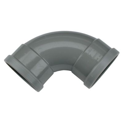 PVC - d 200 - bocht BENOR grijs - 88° m/m 