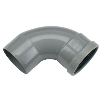 PVC - d 200 - bocht BENOR grijs - 88° m/s 