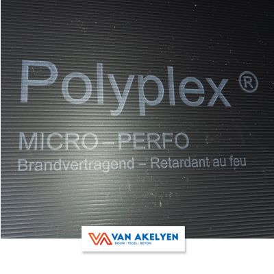 Onderdakplaat Polyplex+ grijs 2,5 mm - 1,2x2,5 m  