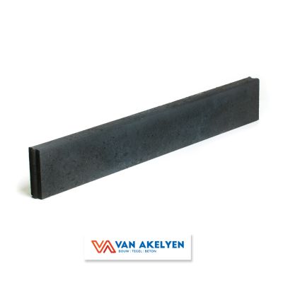 Boordplaat - 100 x 40 x 6 cm - zwart 