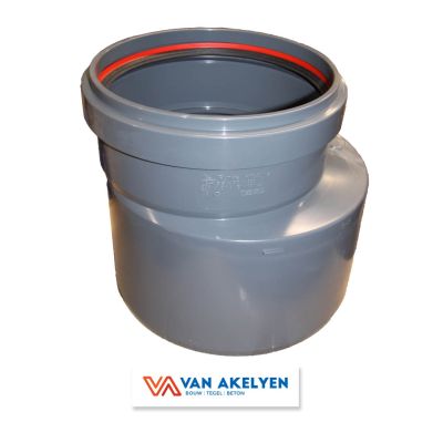 PVC - reductie BENOR grijs - 400/200 - M/S 