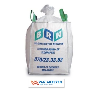 Bouwafvalzak BRN inhoud 1 m³ - gewicht max. 1500 kg