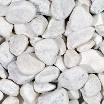 Siergrind carrara rond 15/25 mm - zak 25 kg 