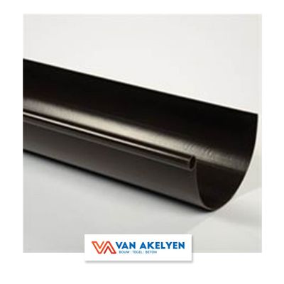 Dakgoot pvc S125 - bruin 