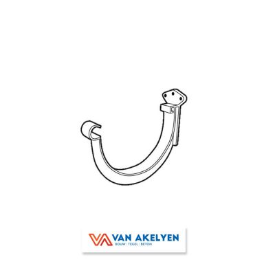 Dakgoot pvc S125 haak gewoon - bruin 