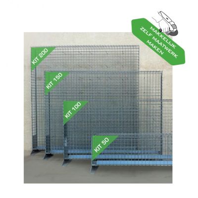 Eccofence bouwkit schanskorf - hoogte 150 cm lengte 201 cm - breedte 20 cm