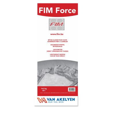 Fim Force - 60 liter  (rechtstreeks betegelbaar) Lambda-waarde : 0,090 W/mk