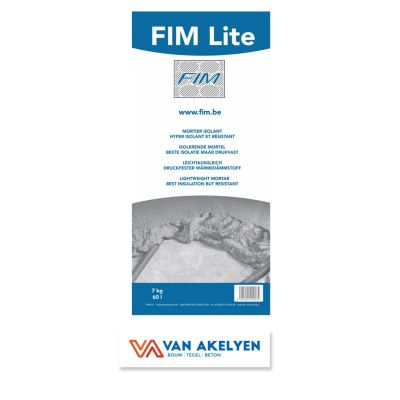Fim Lite - 60 l   (altijd wapening in eindlaag !!) Lambda-waarde : 0,043 W/mk