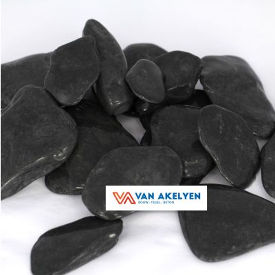 Siergrind flat pebbles black 30/60 (BB 500 kg) bigbag inbegrepen (verloren verpakking)