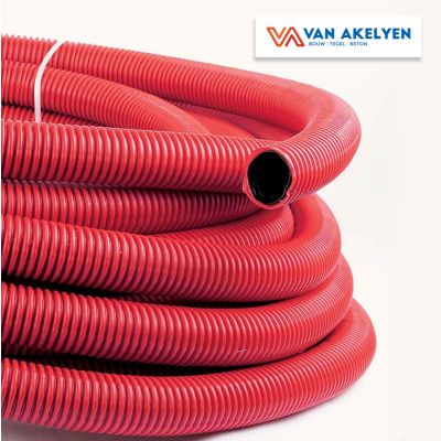Kabelbuis flexibel rood - diam. 90 - rol 25 meter 