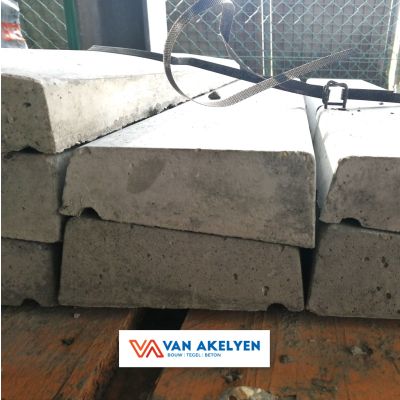 Muurkap glad beton - 100/17 - 1 helling 