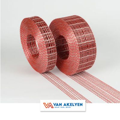 Murfor op rol ROOD - 100 mm - rol 30 lm (voor binnenmuren)