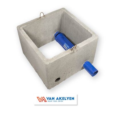 Opzetstuk beton met ingebouwde Deva-filter binnenmaat 60x60 cm - 50 cm hoogte